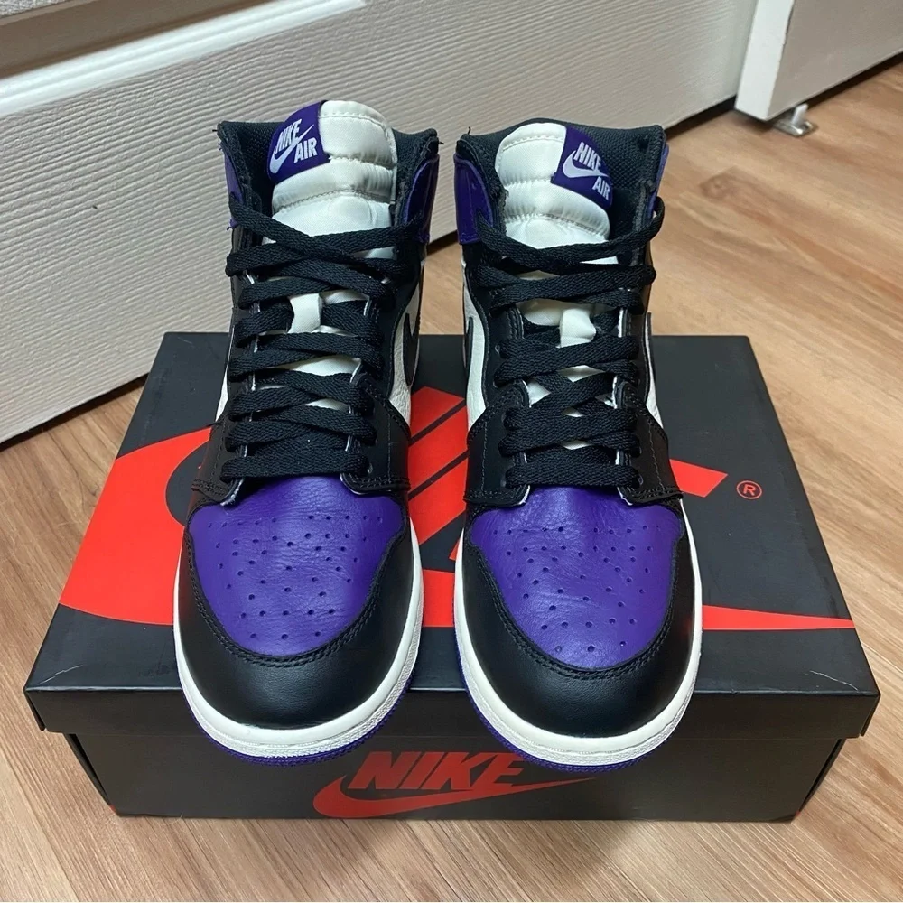 Air Jordan 1 Retro High OG GS ‘Court Purple’ Size 8.5